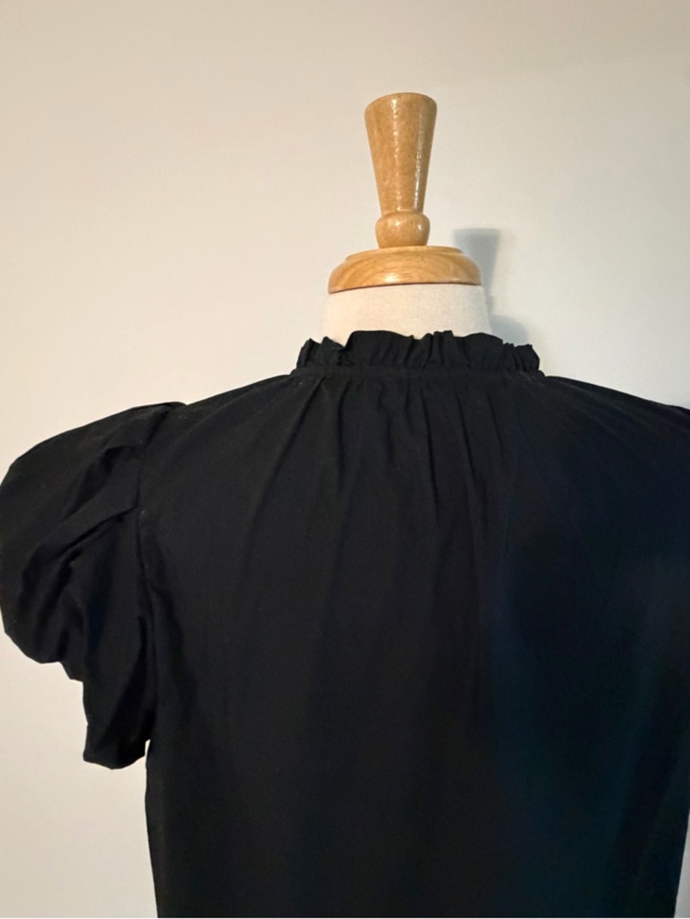 Ulla Johnson Black Puffy Sleeve Blouse - Picture 6 of 13